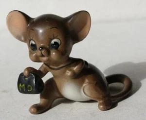 Figura Josef Originals Doctor Mouse MD Bolso Village Series Cerámica Hecha en Japón - - Imagen 1 de 1