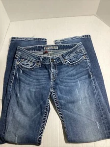 Jeans BKE Madison, corte bota, talla 27, en 31,5, azul, mezcla de algodón, vaquera - Imagen 1 de 4