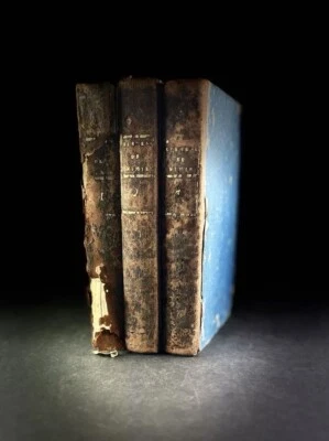 1790 Chaptal Élémens de Chimie 1st Edition 3 Vols Rare Montpellier Chemistry - Image 1 of 4