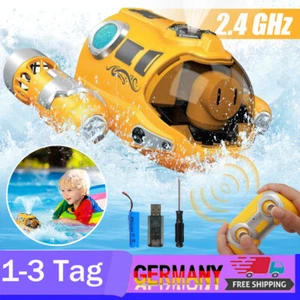 Ferngesteuertes Boot für Kinder wasserdichtes Spielzeug mit Spray/Lichtfunktion - Bild 1 von 17
