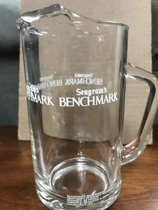 Seagrams Benchmark Premium Bourbon Glass Pitcher 7 1/2" - Picture 1 of 7