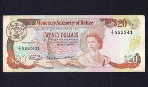 Belize 20 Dollars 1980 P-41 VF - Picture 1 of 2