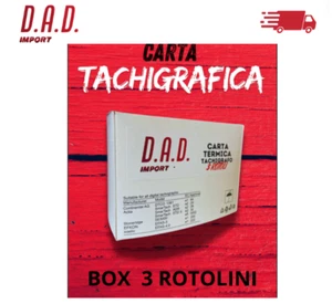 CONFEZIONE 3PZ ROTOLINO TACHIGRAFO - CARTA TACHIGRAFICA PER CAMION / BUS - Foto 1 di 1