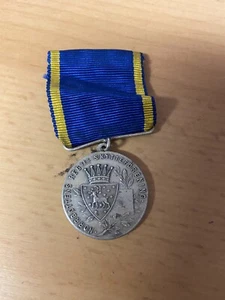 medaglia vintage argento sterling norrottens regtes skytteforening fm kortdist  - Foto 1 di 4