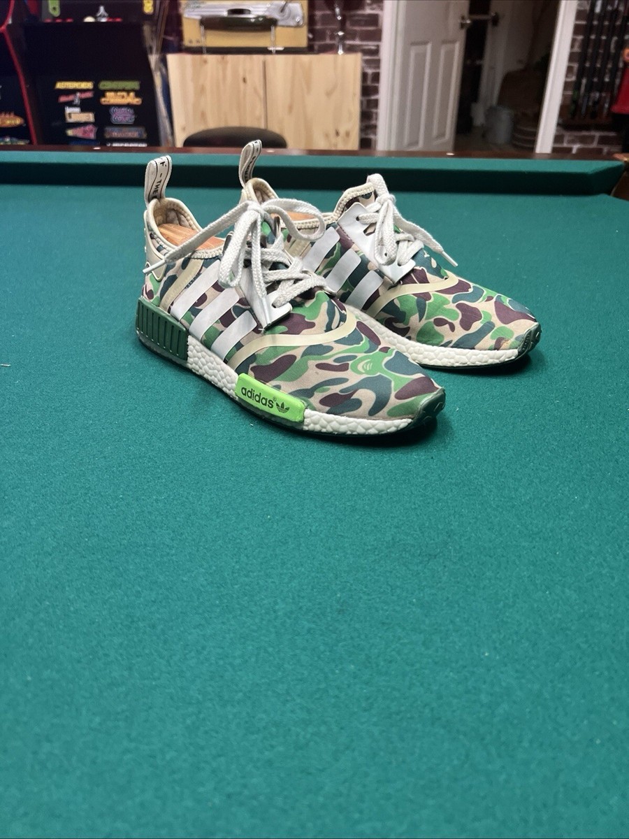 adidas A Bathing Ape x NMD_R1 Olive Camo for Sale adidas A Bathing Ape x NMD_R1 Olive Camo for Sale