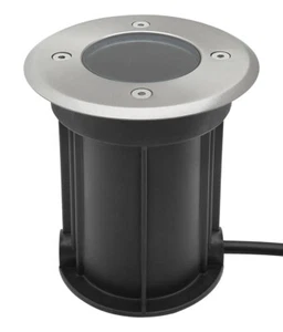 Outdoor Stainless Steel Ground Light IP67 Round GU10 Walkover Decking Light GL09 - Picture 1 of 12