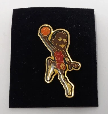 Michael Jordan HOF Vintage Lapel Pin Chicago Bulls Rare NBA Basketball NEW - Image 1 of 2