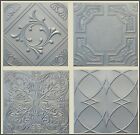  Decorative Texture Ceiling Tiles - Silver With Different Patterns Easy Glue Up