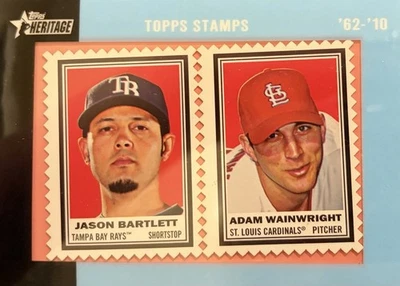 Selos de herança Adam Wainwright Jason Barlett 2011 48/62 -ESTADO PERFEITO - Raios cardeais - Imagem 1 de 2