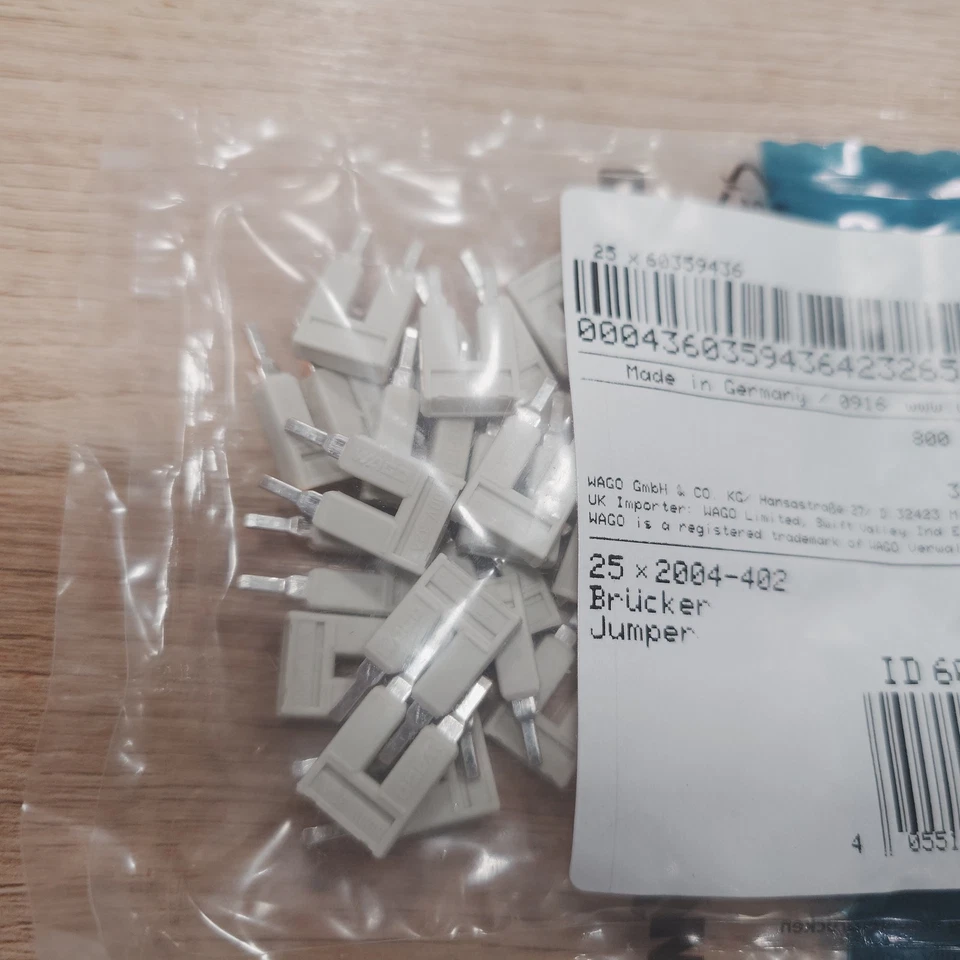 Wago 2002-402/60359436Kammbrücker 1VE=25 Stück - Bild 1 von 4