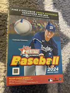 2024 Topps Heritage High Number Baseball Blaster Box New Sealed  - Picture 1 of 7