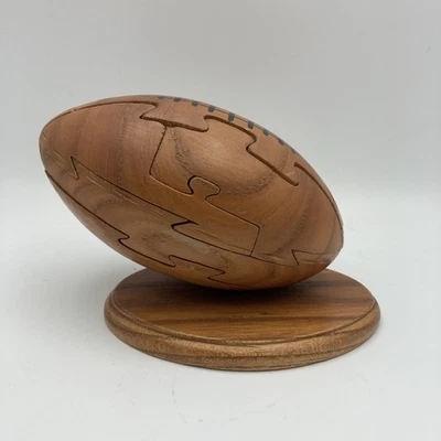 Rompecabezas de madera de fútbol americano 3D rompecabezas desafío deportivo (6x4) Foto 1 de 4