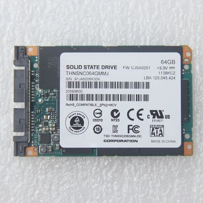 NEW 1.8" 64GB MICRO SATA Internal SSD FOR HP EliteBook 2530p 2740p RE MK8017GSG - Image 1 of 3