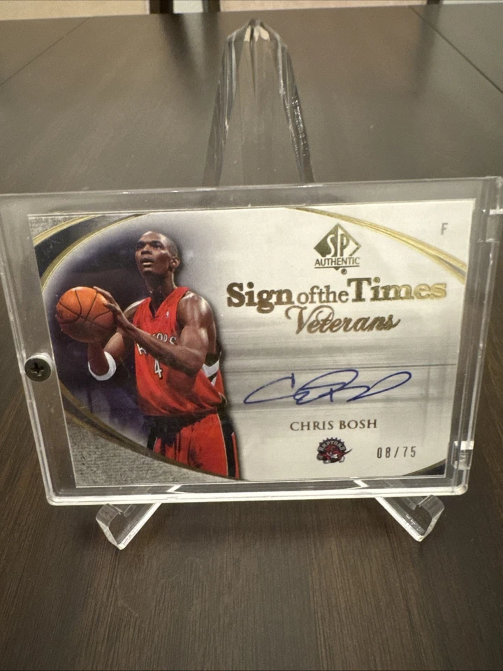 2005-06 SP Auténtico Sign of The Times Chris Bosh Automático/75  Foto 1 de 2