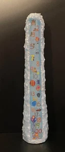 Handcrafted Birthday Candle Colorful Baby Blue Wax BoyCountdowns Years 1-21 - Picture 1 of 11