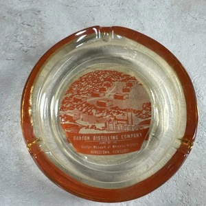 Bardstown, Kentucky Barton Distilling Company Glass Ashtray Whisky Advertising - Picture 1 of 6