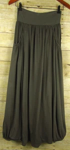 Garnet Hill Favorite Maxi Knit Skirt PS Petite Small Dark Ashwood Brown - Picture 1 of 10