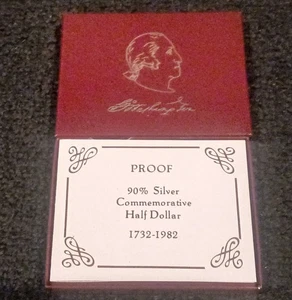 1982-S George Washington Commemorative Half Dollar Proof 50C 90% SIlver US Coin - Picture 1 of 2