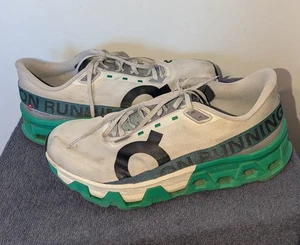On Cloudmonster Hyper Hombre Talla 11.5 Blanco Verde Tenis Con Cordones Correr - Imagen 1 de 19