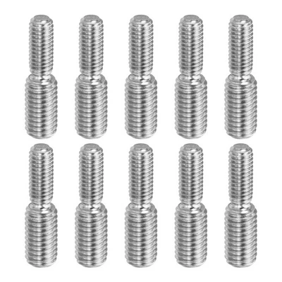 M6x1 a M8x1.25 Doppio Estremità Filettata Perno Vite Bullone,10pz,30mm Lungo - Bild 1 von 4