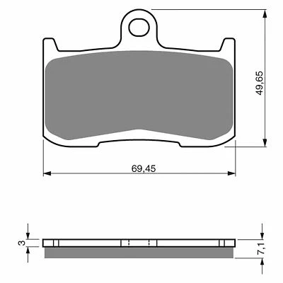 Pastillas de freno delanteras Goldfren para Triumph TIGER, SE, ABS 1050 2007-2012 (S3 X2) Foto 1 de 3