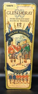 Vintage Glen Moray Single Highland Malt Scotch Whiskey 12 Year Tin w/ Tax Seal - Image 1 of 4