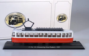 (7319) Straßenbahn Standmodelle Atlas C1 Nr. 141 (Simmering-Graz-Pauker) - 1957 - Bild 1 von 1