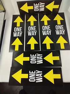 ONE WAY (Up) Jesus Stickers Decal Sign 17x6 Lot of 7 - Picture 1 of 4