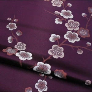 Embroidery Floral Fabric Rayon Satin Brocade Craft Qipao Dress Sold Soft Costume - Picture 1 of 22