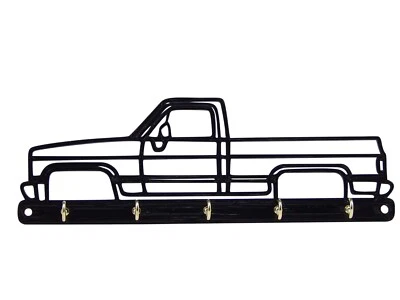 1987 Chevy C10 Square Body Key Rack Hook Hanger Holder Entryway Wall Organizer - Image 1 of 4