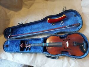 German Karl Knilling 3/4 Violin W/ Case & Bow, Very Good Condition