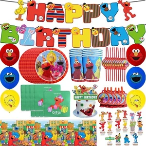 Sesame Street Party Supplies Balloons Kids Birthday Decorations Tableware - Picture 1 of 31