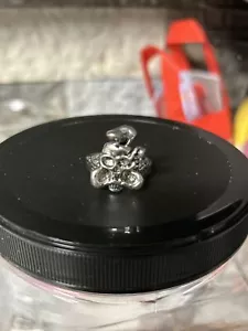 MENDEL Gothic Mens Skull And Bones Biker Ring For Men Stainless Steel Size 7-15 - Picture 1 of 2