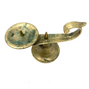 Vintage Solid Brass Candlestick Holder, Home Decorative Collectible - Picture 1 of 6