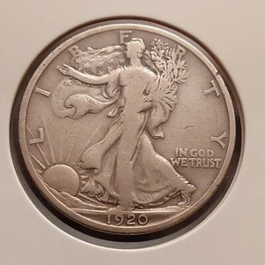 1920-D VF Walking Liberty Half Dollar (16) - Picture 1 of 2