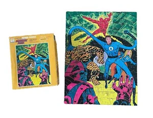 Rompecabezas Whitman Marvel Fantastic Four 1976 vintage, 200 piezas, completo - Imagen 1 de 12