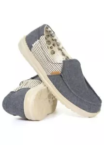 Hey Dude Women's Slip-On Loafers Misty Blue Barbados - Size 7 - Picture 1 of 6