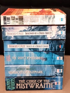 Raymond E Feist and Janny Wurts bundle of 6 Vintage Paperbacks Fantasy Books - Picture 1 of 21