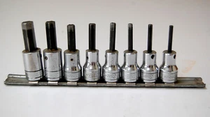 Snap-on 8 Piece 3/8" Drive Hex Bit Set 1/8" to 3/8" - Picture 1 of 3