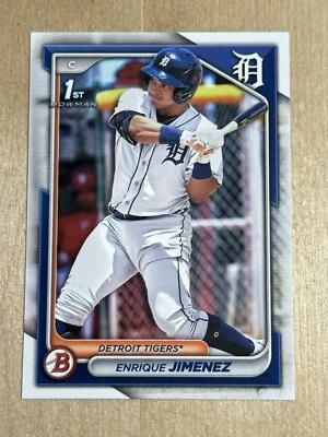 2024 Detroit Tigers PROSPECTS Enrique Jimenez Bowman 1st Bowman #BP-31 - Image 1 of 2