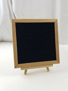 Black Felt Letter Board 10x10 Inches Changeable Letter Boards with Stand - Picture 1 of 7