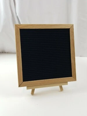 Black Felt Letter Board 10x10 Inches Changeable Letter Boards with Stand - Image 1 of 4