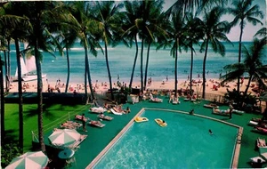 Postal Waikiki Beach Outrigger hoteles, Honolulu Hawaii - Imagen 1 de 2