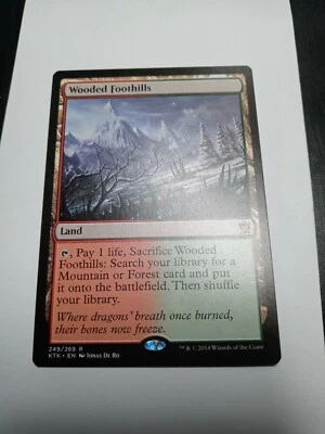 MTG Wooded Foothills - Khans of Tarkir - Rare - MINT better than NM - Image 1 of 2