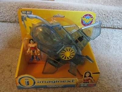 Imaginext DC Super Friends Fisher Price Wonder Woman Invisible Jet Airplane NEW - Image 1 of 3