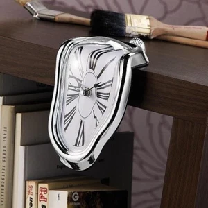 Orologio da tavolo Salvador Dali Fuso Surreale idea regalo arte meccanico - Foto 1 di 3