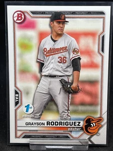 2021 Bowman Draft 1st Edition Grayson Rodriguez Baltimore Orioles #BD-136 - Picture 1 of 1