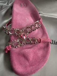 ***neu***Heidi Klum Birkenstock Damen Papillio Sandale Gr. 37 pink und Strass - Bild 1 von 10
