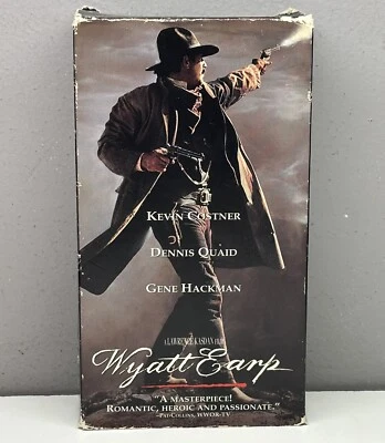 Wyatt Earp VHS Video 2 Tape Set Costner Quaid Hackman Western Buy 2 Get 1 Free! - Image 1 of 4