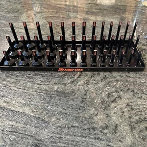 Snap On ka383frbk 3/8" sae post 3 row socket tray black - Picture 1 of 6